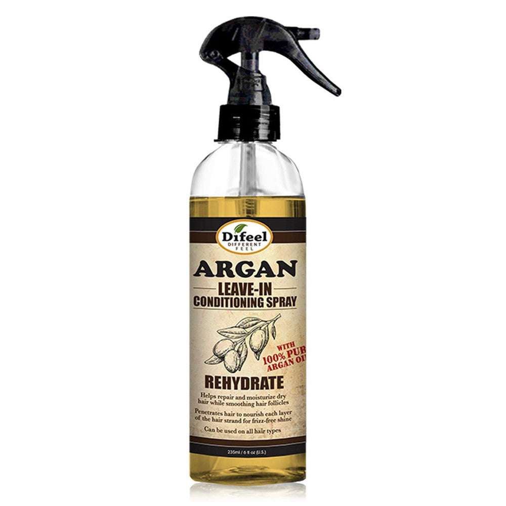 Difeel Rehydrate Leave In Conditioning Spray with Argan Oil Intense Hydration for All Hair Types