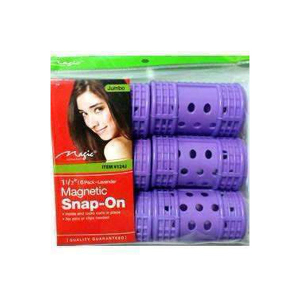 Magic Collection Magnetic Snap-on Jumbo Rollers for Effortless Volume & Curls