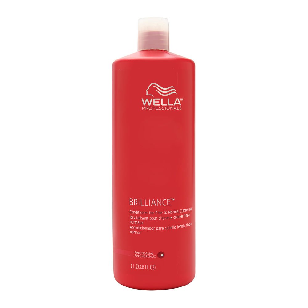 Wella Professionals Brilliance Conditioner Enhances Shine & Vibrancy for Fine-Normal Coloured Hair 1L / 33.81 oz