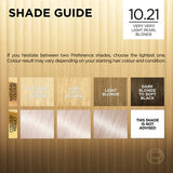 L'Oréal Préférence 10.21 Very Very Light Pearl Blonde | Fade-Defying Luminous Permanent Hair Colour for At-Home Use