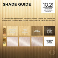 L'Oréal Préférence 10.21 Very Very Light Pearl Blonde | Fade-Defying Luminous Permanent Hair Colour for At-Home Use