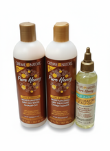 Creme of Nature Sweet Honey Hair Combo Kit - Deep Hydration & Frizz Control for Dry, Natural Hair