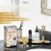 L'Oréal Préférence 11.11 Ultra-Light Cool Crystal Blonde Permanent Hair Colour for Fade-Defying Shine Kit