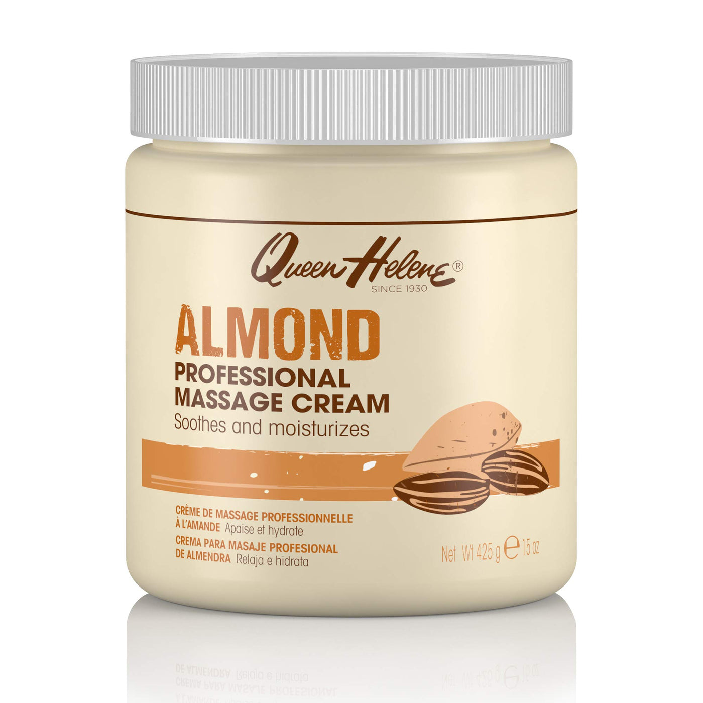 QUEEN HELENE Almond Scented Massage Cream for Scalp Nourishment & Hair Styling Definition 15 Oz