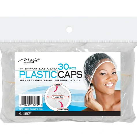 Magic Collection Water-Proof Plastic Caps for Hair Colouring & Treatment (30 pcs)