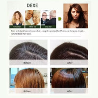 Dexe Argan Speedy Hair Colour Shampoo Instant Black Hair Dye 420ml/14.2 oz