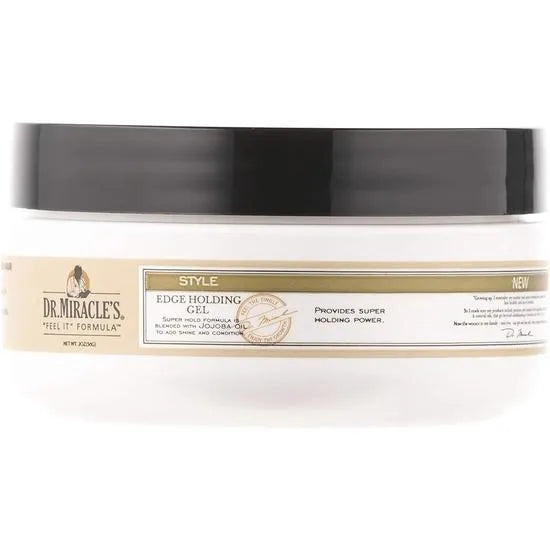 Dr. Miracle's Style Edge Holding Gel Strong Hold & Frizz Control for Sleek Edges & Healthy Hairlines 65g