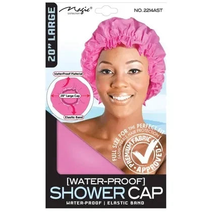 Magic Collection Shower Cap Ultimate Hair Protection for All Hair Types 20'' Large
