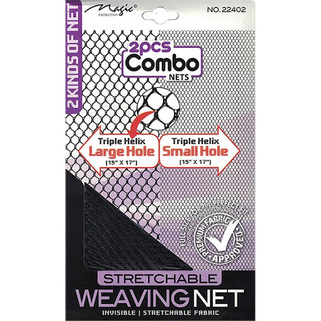 Magic Collection 2pcs Combo Weaving Net No.22402 for Secure & Comfortable Hair Extension Foundation