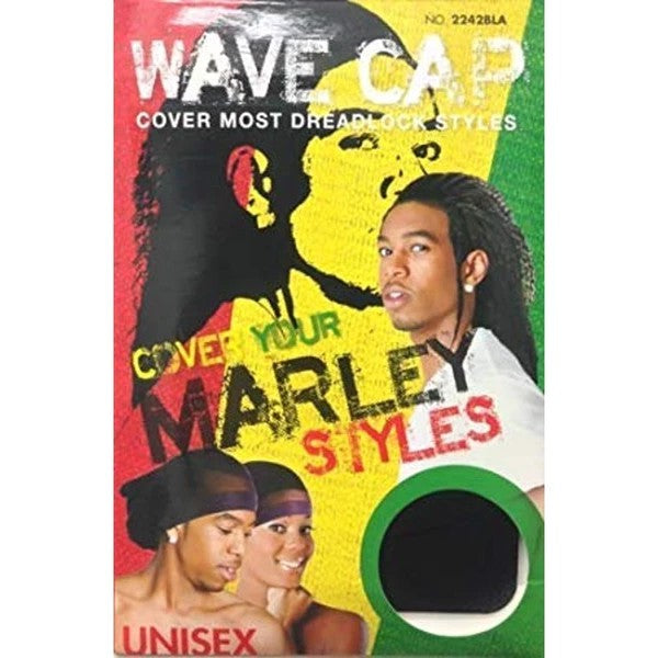 Magic Collection Wave Cap Unisex #2242BLA | Superior Wave Definition & Hair Protection