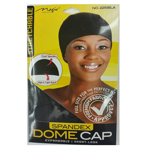 Magic Collection Dome Cap No.2251BLA: Flawless Wig Foundation & Hair Protection, Universal Fit