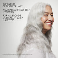 Olaplex No.4P Blonde Enhancer Toning Shampoo 8.5 oz / 250 ml - For Blonde, Highlighted & Grey Hair