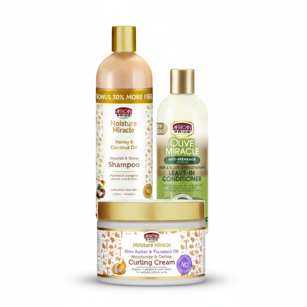 Complete Care for Natural Hair — African Pride Moisture Miracle Bundle