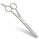 Fine Lines UK Professional Thinning Scissors with Finger Rest Achieve Seamless Blending & Volume Reduction for Hairdressers & Barbers 6.5 inches