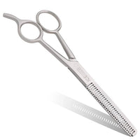 Fine Lines UK Professional Thinning Scissors with Finger Rest Achieve Seamless Blending & Volume Reduction for Hairdressers & Barbers 6.5 inches