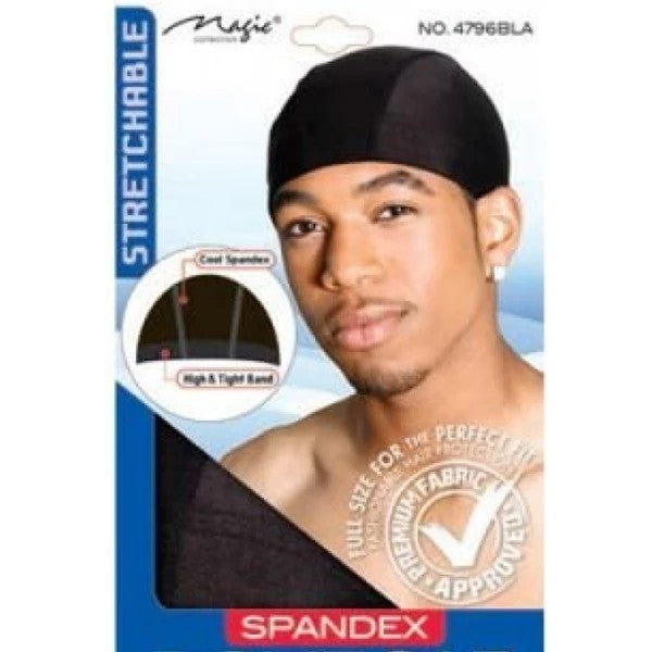 Magic Collection Spandex Dome Cap #4796BLA for Secure Wig & Weave Foundation