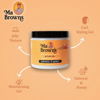 Ma Brown's Styling Gel: Strong Hold & Frizz Control for All Hair Types 16 oz