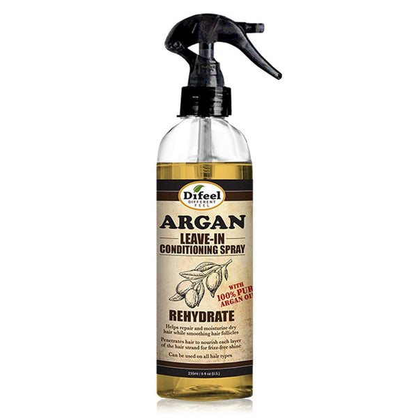 Difeel Rehydrate Leave In Conditioning Spray with Argan Oil Intense Hydration for All Hair Types