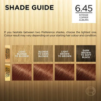 L'Oréal Préférence 6.45 Intense Copper Auburn Permanent Hair Colour Kit for Vibrant, Fade-Defying Results