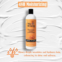 Ma Brown's Traditional Creamy Conditioner: Deeply Hydrating & Detangling for All Hair Types 16 oz