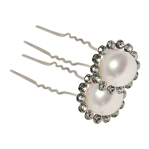 Fine Lines UK Pearl Cluster Pins (6155-1) Elegant Hair Adornment for Brides & Special Occasions