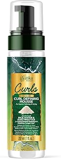 Vatika Naturals Curls Curl Defining Mousse – Defines & Hydrates Curls for Curly Hair