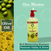 Olive Moisture Hair Growth Shampoo for Thicker, Stronger Hair 16 oz