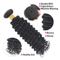 100% Peruvian Deep Wave Weave - Luxurious Volume & Natural Bounce for Discerning UK Women 14''