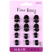 Fine Lines UK Mini Claw Clips (6202) - Secure Hair Styling for All Hair Types - Small & Versatile