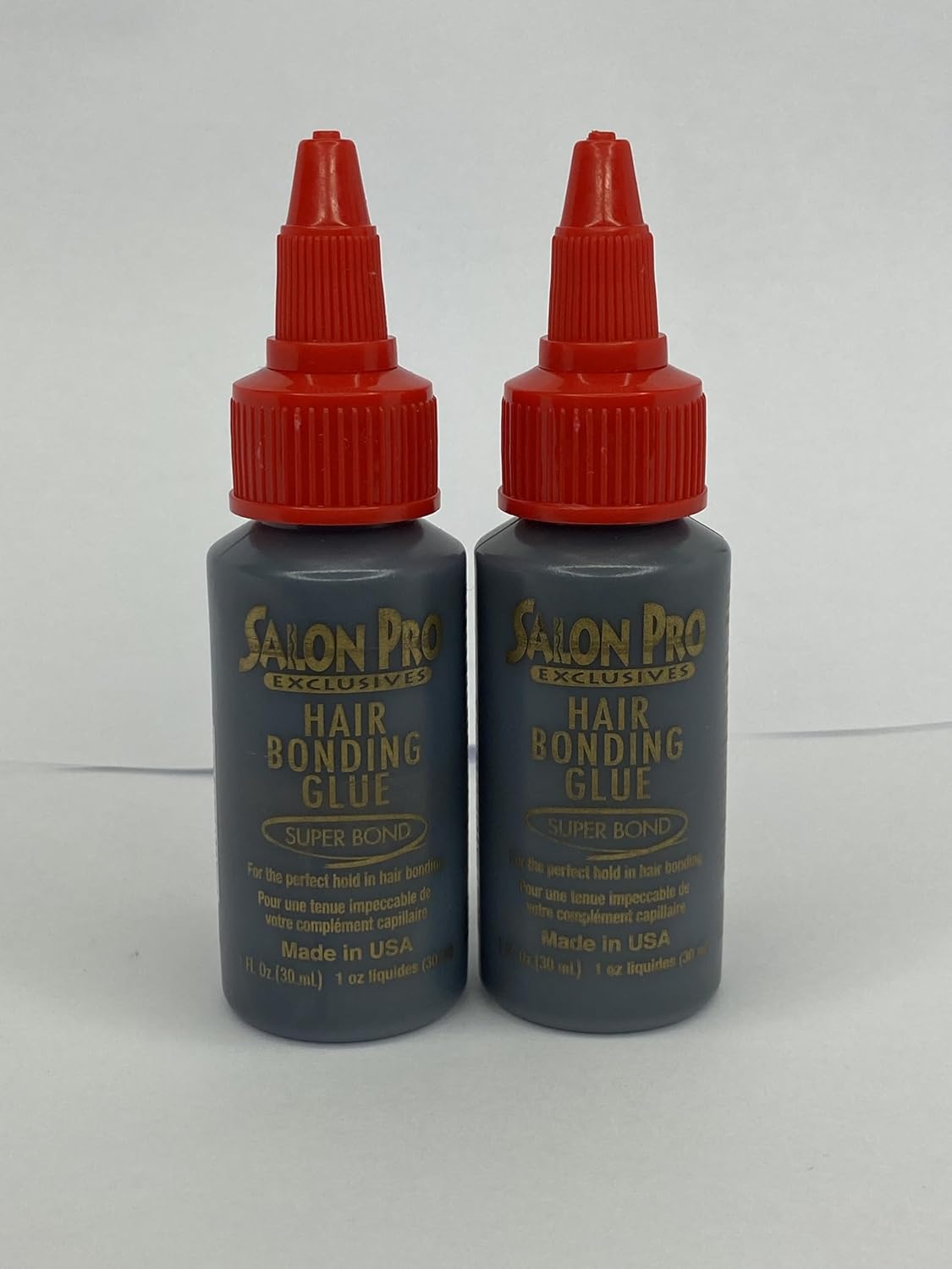 Salon Pro Hair Bonding Wig Glue - Super Strong Hold for Wigs, Weaves, Extensions & Eyelashes - Twin Pack 2x 30ml/1.01oz