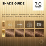 L'Oréal Préférence 7.0 Blonde Permanent Hair Colour | Fade-Defying Luminous Shine for At-Home Colouring