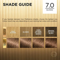 L'Oréal Préférence 7.0 Blonde Permanent Hair Colour | Fade-Defying Luminous Shine for At-Home Colouring