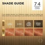 L'Oréal Préférence 74 Mango Copper Luminous Permanent Hair Colour for Radiant Shine