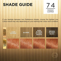 L'Oréal Préférence 74 Mango Copper Luminous Permanent Hair Colour for Radiant Shine