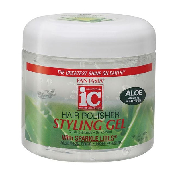 Fantasia IC Hair Polisher Styling Gel: Vibrant Shine & Hold for Color-Treated Hair 454g