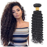100% Peruvian Deep Wave Weave - Luxurious Volume & Natural Bounce for Discerning UK Women 14''