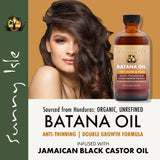 Sunny Isle 100% Raw & Pure Anti-Thinning Batana Oil Batana and Jamaican black castor oils 118.3 ml/4.0 oz