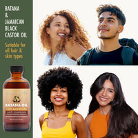 Sunny Isle 100% Raw & Pure Anti-Thinning Batana Oil Batana and Jamaican black castor oils 118.3 ml/4.0 oz