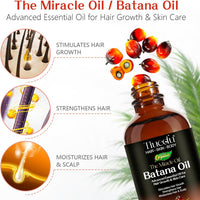 Tiuedu The Miracle Oil Batana Oil Hair Growth & Repair for Stronger, Shinier Hair 60 ml / 2.03 oz