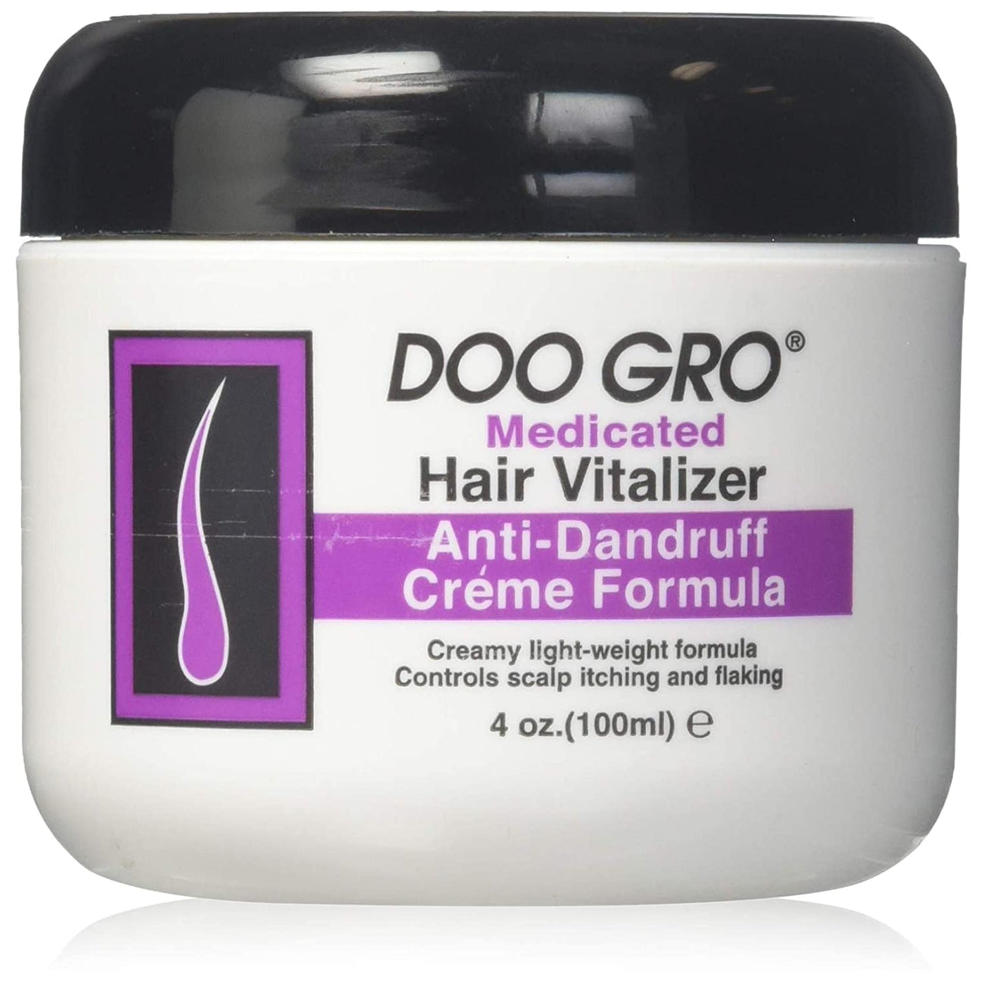 Doo Gro Medicated Hair Vitalizer Promotes Healthy Hair Growth & Scalp Treatment for All Hair Types 4 Oz