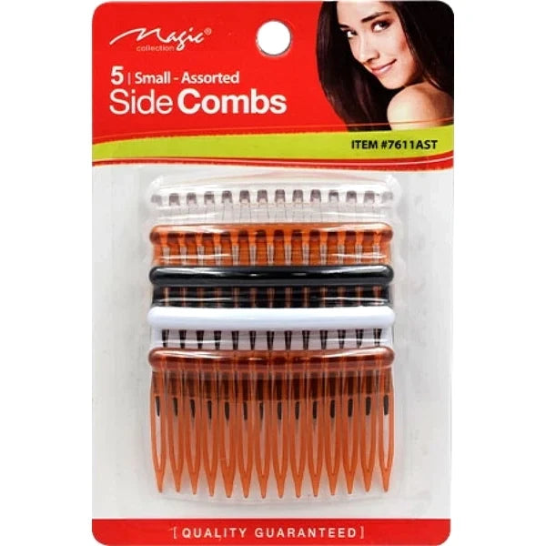 Magic Collection 5 Small Side Combs - Assorted for Secure & Versatile Styling