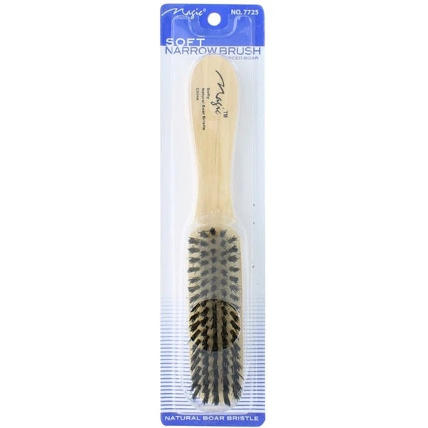 Magic Collection Soft Narrow Brush (No.7725) for Precision Edge Styling & Smooth Baby Hairs