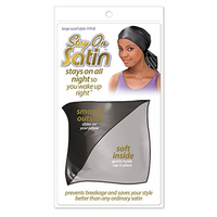 Stay on Satin Pillow No.779-B Frizz Control & Hair Protection for All Hair Types Standard/Queen Size