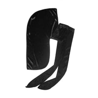 Red by Kiss Silky Satin Durag Black HD01 | Wave Defining & Hair Protecting for All Hair Types