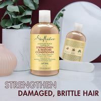Shea Moisture Jamaican Black Castor Oil Strengthen & Restore Conditioner 13 oz / 384 ml - For Damaged, Brittle & Chemically Treated Hair