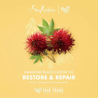Shea Moisture Jamaican Black Castor Oil Strengthen & Restore Treatment Masque 12 oz / 355 ml - For Damaged, Brittle & Chemically Processed Hair