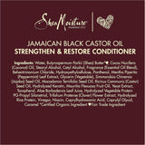 Shea Moisture Jamaican Black Castor Oil Strengthen & Restore Conditioner 13 oz / 384 ml - For Damaged, Brittle & Chemically Treated Hair
