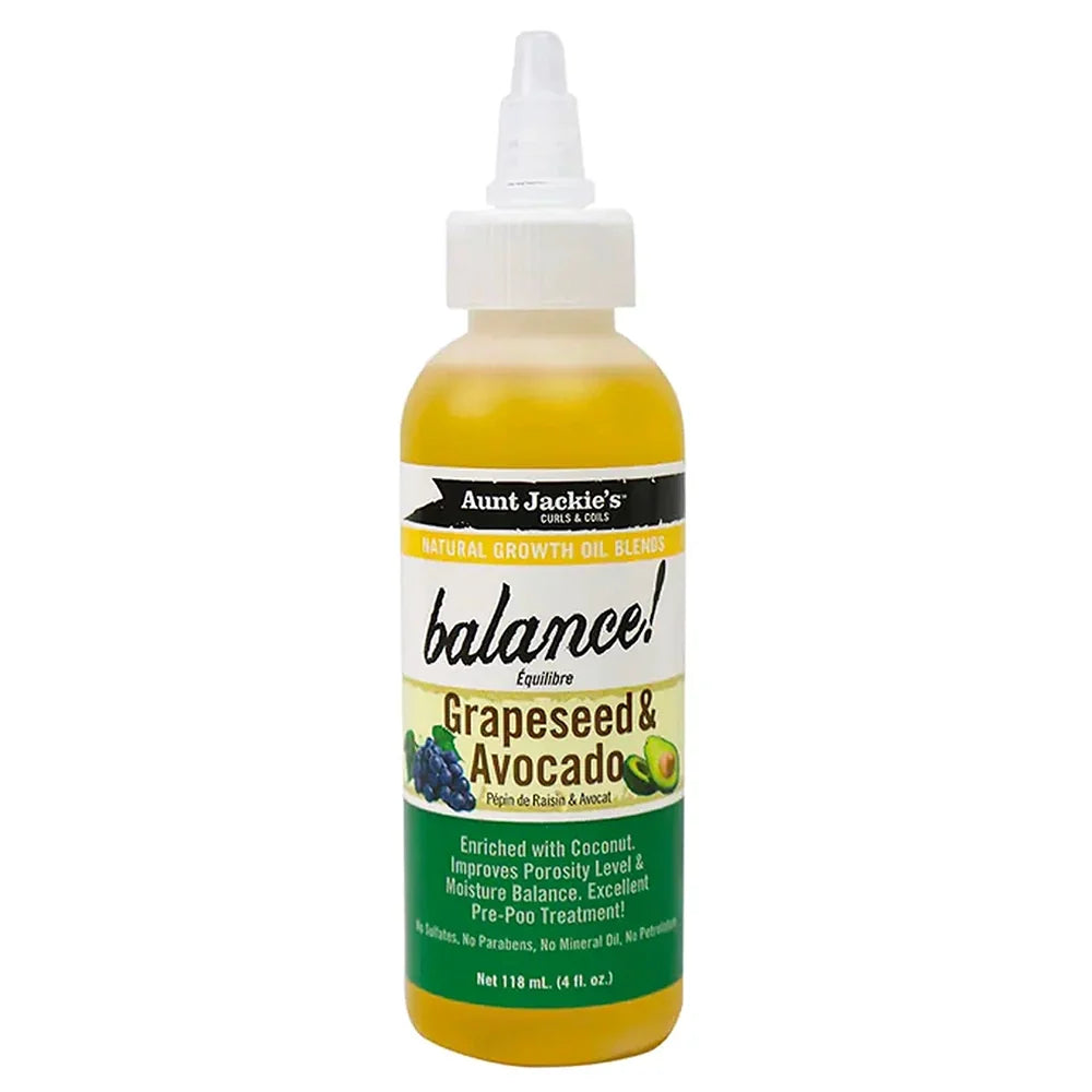 Aunt Jackie's Balance Grapeseed & Avocado Oil Blend 4oz