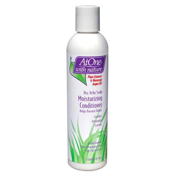 AtOne With Nature Dry Itchy Scalp Moisturizing Conditioner 8 oz / 237 ml - For Soothed, Hydrated Hair & Scalp
