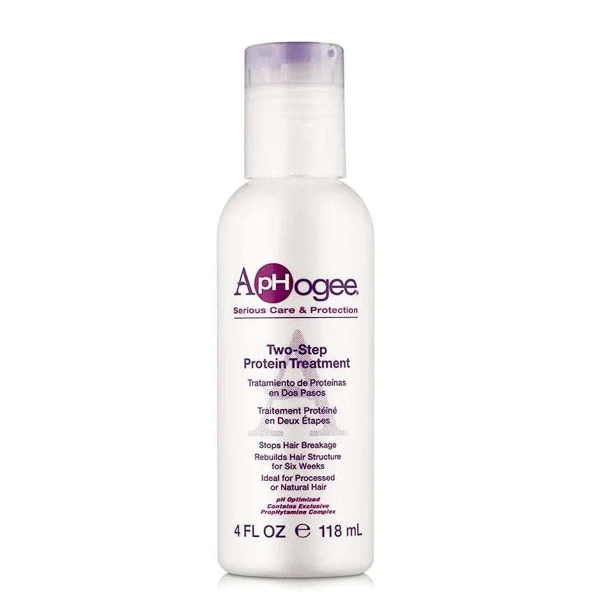 ApHogee Two Step Protein Treatment 4 oz / 118 ml - Intensive Hair Repair for Damaged Hair